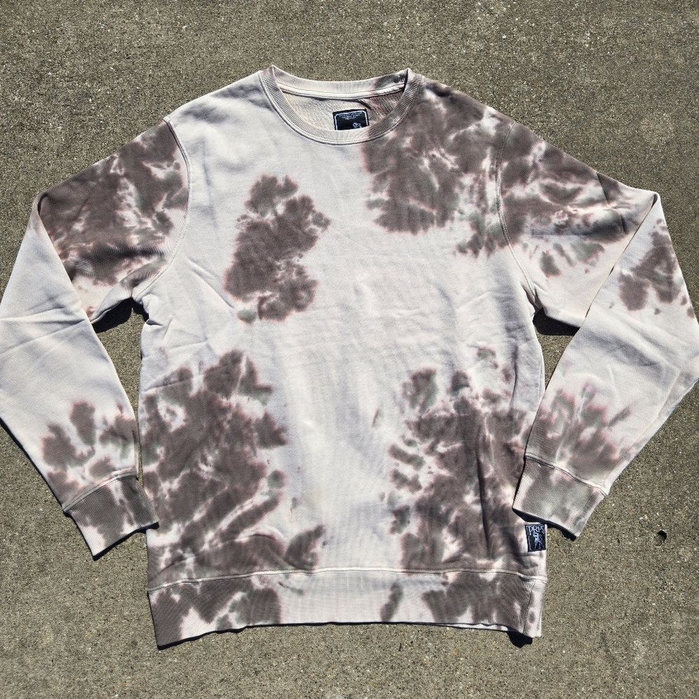 Prps Tie-Dye Sweater - Cream and Gray